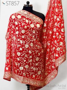 Indian Parsi Gara Dupatta Hand embroidered Stole Wedding Georgette Long Dupatta Chunni Bridal Veil Lehenga Embroidery Stoles Chunni Gifts. This stunning Indian Embroidered Scarves Dupatta / Stole has perfect for wedding occasion, evening, cocktail, Christmas, feast of year-end. This has lovely tassels on the edges to give it perfect look. Select matching dupatta for your lehenga skirt, for Punjabi suits Long Dresses etc Listing for Hand Embroidered Parsi Gara Dupatta  2.3 Meter ➤ Material: Georg Embroidered Scarf, Lehenga Skirt, Indian Fabric, Georgette Fabric, Online Wedding, Bridal Veil, Gorgeous Fabrics, Online Gifts, Beautiful Fabric