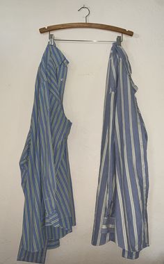 Mens Vintage 16 L Ralph Lauren striped oxford shirt lot euc Yarmouth These two shirts are in great condition no issues size 16 neck 33 arm Please ask all questions prior to purchase for I no longer take returns also be sure to check out my feedback and purchase with confidence thank you Blue Cotton Shirt With Contrast Stripes, Blue Cotton Shirt With Horizontal Stripes, Yarn-dyed Striped Collared Shirt, Striped Yarn-dyed Cotton Shirt, Yarn-dyed Striped Cotton Shirt, Striped Yarn-dyed Button-up Shirt, Yarn-dyed Striped Button-up Shirt, Collared Striped Shirt For Daywear, Striped Long Sleeve Shirt For Daywear