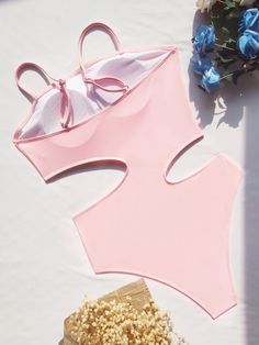 F00119352-102 Solid Color Swimsuit, Bright Color Dresses, White Boho Dress, Pink One Piece, Sweater Trends, Costume Intero, Pink Swimsuit, Red Lingerie, T Shirt And Jeans