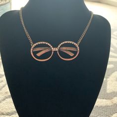 Nwot Bronze Eyeglasses Necklace. Very Quirky And Different. Longer Style. New Condition Eyeglass Necklace, Long Style, Womens Jewelry Necklace, Womens Sizes, Jewelry Necklaces, Women Jewelry, Crystals, Women Shopping, Black