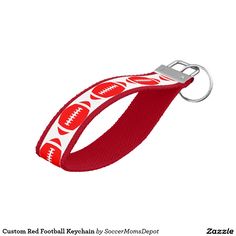 #Red #Football #Wrist #Keychain Wrist Keychain, Dress Colors, Different Shapes, Keychains, Colorful Dresses