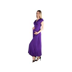 This maternity dress from 24Seven Comfort will be an instant favorite. This maternity dress from 24Seven Comfort will be an instant favorite. Jersey construction V-neck Cap sleevesFIT & SIZING 53.5-in. length from shoulder to hem Maxi length Slip-on stylingFABRIC & CARE Rayon, spandex Machine wash Imported Size: S-Mat. Color: Purple. Gender: female. Age Group: adult. Nursing Friendly V-neck Maternity Dress, Nursing-friendly V-neck Maternity Dress, Elegant Nursing Friendly V-neck Dress, Solid V-neck Maternity Dress, Maternity Maxi Dress In Solid Color, Elegant V-neck Maternity Dress Nursing Friendly, Solid Color V-neck Maternity Dress, Nursing Friendly V-neck Maternity Maxi Dress, Maternity Nursing Friendly V-neck Maxi Dress