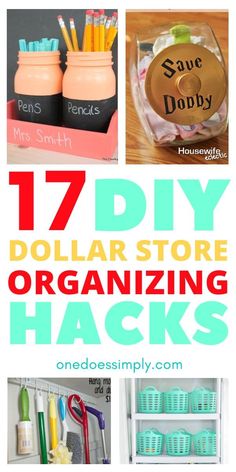 17 diy dollar store organizing hacks that are easy to do and great for kids