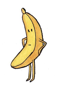 Banana Sketch, Banana Character, Banana Painting, Nice Images, Stick Man, Tape Art