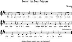 sheet music with the words button not must wander