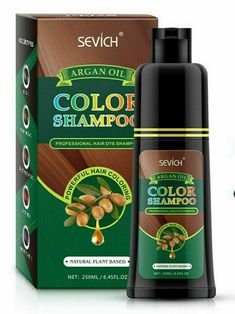 Natural Instant Fast Hair Dye Color Permanent Long Lasting Hair Coloring Shampoo DIY Sevich Argan oil Color Hair Shampoo is a kind of shampoo which can dye your hair into color in 5-25 mins and specially designed to make your hair shinning just through the ordinary process of washing hair at bathroom. Argan oil Color Hair Shampoo in non-toxic with high technology. It is also nourishes, protects and repairs scalp. Compared to the traditional hair dye, it has the advantage of low cost, time-saving White Hair Shampoo, Argan Oil Hair Color, Coffee Hair Dye, Argan Oil Color, Professional Hair Dye, Black Hair Shampoo, Black Shampoo, Hair Dye Shampoo, Coffee Hair