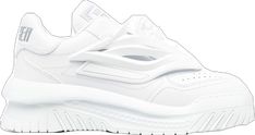 White Chunky Sneakers With Perforated Toe Box For Sports, White Chunky Sneakers With Abzorb Midsole In Athleisure Style, Low-top Chunky Sneakers With Perforations For Streetwear, Modern Low-top Chunky Sneakers With Perforations, Dynamic White Chunky Sneakers With Round Toe, White Dynamic Chunky Sneakers With Round Toe, White High-top Sneakers With Textured Sole For Athleisure, White Chunky Sneakers With Round Toe, White Chunky Sneakers With Perforations For Streetwear