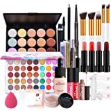 About this item 💋【PERFECT MAKEUP KIT】: This makeup kit will take you into the wonderful world of beauty. Complete girl/teen makeup, perfect gift set for holiday and Christmas gift idea for teen girls, gift for mom, gift for kids, gift for females. 💋【All-IN-ONE COMESTIC BAG 】: Combo bundle of all NEW Beauty Tools and Accessories. Contains multi-color matt eye shadow and glitter eye shadow, lip gloss, eyebrow cream, makeup pen, concealer, eye cream, etc., to meet your daily makeup needs. Makeup Gift Box, Make Up Kits, Complete Makeup, Eye Pigments, Lipstick Palette, Cadeau Parents, Cosmetic Kit, Concealer Palette, Makeup Gift Sets