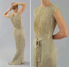 Peggy Guggenheim, Plisse Dress, Dress Inspiration, Vintage Dress, Dress Details, New York Fashion Week