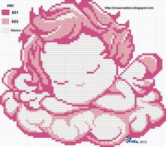 angel - free cross stitch pattern ,angelo schema punto croce gratis Angel Protector, Cross Stitch Numbers, Beaded Cross Stitch, Baby Cross, Cross Stitch Funny