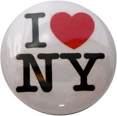 a button with the word i love ny on it