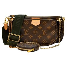 SKU AT-1021 Brand Louis Vuitton Model Monogram Multi Pochette Accessoires Measurement : 24 W x 13.5 H x 4 D cm/ Strap Drop: 37. cm ------------------------------------------------------------------------- Metal Gold Tone Condition Excellent Comes with LV Box/ Dust Bag/ Invoice ------------------------------------------------------------------------- If you are interested in any of our previously sold pieces, please contact us and we will do our best to source another one. Monogram Canvas Pouch Bag, Monogram Canvas Pouch With Adjustable Strap, Pouch Bags With Gold-tone Hardware, Pouch Bags With Gold-tone Hardware For Fashion Accessory, Gold-tone Pouch Bag, Gold-tone Hardware Pouch Bag, Louis Vuitton Multi Pochette, Monogram Canvas, Canvas Bag