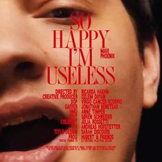 a man with his mouth open in front of the words so happy i'm useless