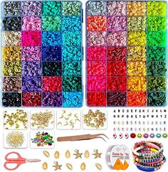 Amazon Beads, Beading Workshop, Body Jewelry Diy, Necklaces Making, Beads Polymer Clay, Diy Crafts Bookmarks, Jewelry Organizer Wall, Bracelet Kit