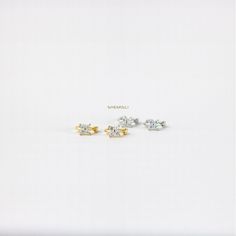 4 Leaf Clover White CZ Helix Hoops, Gold, Silver SHEMISLI - SH099, SH220, SH222 - Shemisli Jewels - SH099G1 - 4 Leaf Clover White CZ Helix Hoops, Gold, Silver SHEMISLI - SH099, SH220, SH222 Lip Jewelry, Tiny Jewelry, Save Trees, Helix Hoop, Daith Earrings, 4 Leaf Clover, Hoops Gold, Surgical Steel Earrings, Studded Necklace