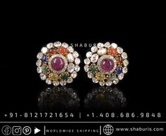 Navaratan Studs Navaratan Earrings Rubies Emeralds Bridal Diamond Necklace Indian Jewelry Designs Silver Jewelry Wedding Jewelry SHABURIS - Etsy Elegant Multicolor Jewelry With Rose Cut Diamonds, Elegant Multicolor Rose Cut Diamond Jewelry, Festive Jewelry With Single Cut Round Diamonds, Festive Single Cut Round Diamond Jewelry, Traditional Oval Single Cut Diamond Jewelry, Traditional Jeweled Oval Jewelry, Multicolor Rose Cut Diamond Jewelry Gift, Gift Jewelry With Multicolor Rose Cut Diamonds, Traditional Multi-stone Round Jewelry