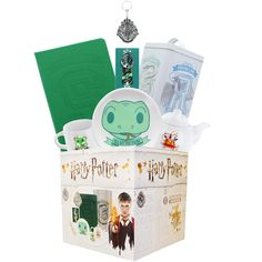 a harry potter gift box filled with items