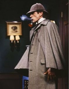 Sherlock Outfit, Inverness Cape, Detective Aesthetic, Jeremy Brett, Detective Fiction, 221b Baker Street, John Watson