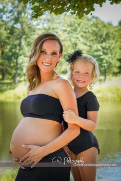 Mother & Daughter maternity photos! Oklahoma outdoor beauty- C.W Photography OKC- Cacey Halcomb welcomes Baylor Kase! Tub Maternity Shoot, Swimming Pool Maternity Shoot, Mother Daughter Maternity, Pregnant Bathing Suit Pictures, Maternity Photography Oklahoma, Black Bump-friendly Maternity Dress, Mother Daughter, Pregnancy Photos