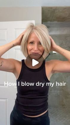 Beth Oliveri on Instagram: "How I blow dry hair.. sped up version. I wait until most of my hair is dry. Apply product and comb through. Then I section off my to blow dry , this allows me smaller pieces at a time to dry. I am using a paddle brush on underneath areas to get a straighter look and a round brush on top for more body. I always switch up my brushes as to whether I use a paddle brush or round brush. I also make sure I grab the hairs at the root with my brush  to get a smooth blowout and aim the dryer down  not up. I also apply cool air in between sections. Usually after I blow dry my hair I will apply a spray wax, a little oil and some hairspray   PRODUCTS USED: @rowe_casa_organics hair spritz  @brazilianblowout ionic bonding spray  @langehair paddle brush @domdom medium round bru Easy Blow Dry Hairstyles, How To Blow Dry Medium Length Hair, Hair Drying Brush, Rowe Casa Organics, How To Use A Blow Dryer Brush, Blow Dry Brush Short Hair, Hair Drying Techniques, How To Blow Dry Bangs, How To Use Round Brush Hair Dryer