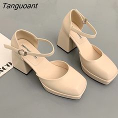 Shipping: Worldwide Express Shipping AvailableDelivery time: 7-15Days Fast ShippingReturns: Fast refund, 100% Money Back Guarantee.Brand Name: NoEnName_NullHeel Height: Super High (8cm-up)With Platforms: NoSandal Type: T-StrapOrigin: Mainland ChinaOccasion: DRESSUpper Material: Artificial leatherOutsole Material: RubberBack Counter Type: Cover HeelPattern Type: SolidSide Vamp Type: OpenFit: Fits true to size, take your normal sizeStyle: FashionHeel Type: Square heelLining Material: PUClosure Typ Chunky Pumps, Rough Heels, White High Heels, Elegant Heels, Pu Heels, Womens Mid Calf Boots, Women Oxford Shoes, Womens Shoes High Heels, Womens Clogs