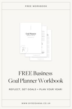 FREE Business Goal Planner Workbook Business Daily Planner, Business Planner Printables, Online Business Planner, Goal Planner Free, Online Business Plan, Goals Template, Business Friends, Business Studies, Financial Analysis