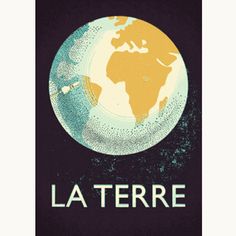 a poster with the words la terrie on it