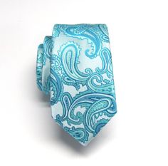 Men's Tie. Teal Blue Seaform Blue Paisley Mens by TieObsessed Blue Paisley Print Ties For Business, Blue Paisley Print Business Ties, Business Suit And Tie Accessories With Paisley Print, Blue Paisley Print Tie For Black Tie Events, Blue Paisley Print Ties For Black Tie Events, Blue Paisley Print Ties For Black Tie Occasion, Blue Paisley Print Standard Tie, Blue Paisley Print Tie, Formal Paisley Print Ties