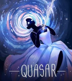 an image of a woman in a ball gown with the word quasa above her