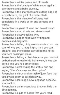 the poem from ravenclaw is written in black and white with an image of ravenclaw on it