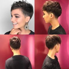 Edgy Short Haircuts, Funky Short Hair, Long Gowns, Short Sassy Hair