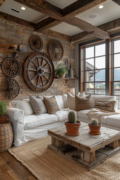 50 Rustic Western Living Room Inspirations for a Cozy Feel Cowhide Modern Living Room, Old Western Living Room Rustic, Country Western Living Room Ideas, Yellowstone Decorating Ideas, Western Home Style, Rustic Den Room Ideas, Interior Design Rustic Modern, Yellowstone Decor Home