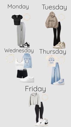 #outfitinspo #schooloutfits #ifollowback Cozy College Outfit, Fall College Outfits, Preppy Summer Outfits, Casual Preppy Outfits, Trendy Outfits For Teens, Clothes And Shoes, Cute Lazy Day Outfits