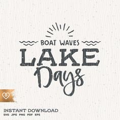 boat waves lake days svt and png files