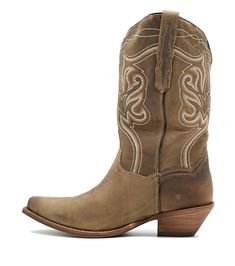 About The Karmel The Karmel offers traditional western styling in soft taupe leather. Features snip toe, medium cowboy heel and leather outsole. Shaft Leather Height 12" Circumference 12" Heel 1 3/8" Medium Cowboy Lining Leather Toe Snip Outsole Leather Comfort System Ultimate Flex Insole Western Brown Boots With Stacked Heel, Rugged Snip Toe Moto Boots For Ranch, Rugged Moto Boots With Snip Toe For Ranch, Beige Snip Toe Boots With Reinforced Heel, Rugged Snip Toe Moto Boots For Western-themed Events, Beige Wide Calf Snip Toe Boots, Western Snip Toe Boots For Ranch, Western Style Snip Toe Boots For Ranch, Western Leather Moto Boots For Country Events