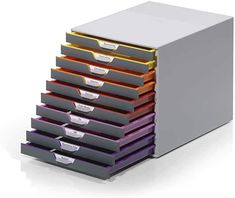 a stack of drawers sitting on top of each other