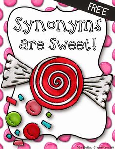 a candy shop sign with the words, free svonomyns are sweet on it