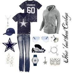 Dallas Cowboys - Polyvore Cowboys Outfits, Dallas Cowboys Outfits, Dallas Cowboys Game, Dallas Cowboys Gear, Dallas Cowboys Women