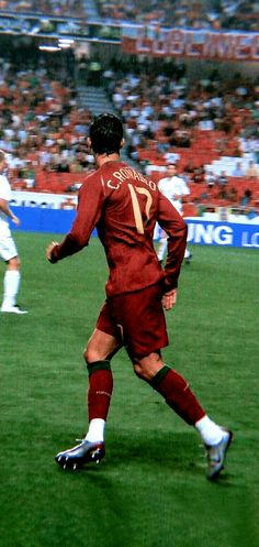 a soccer player in action on the field