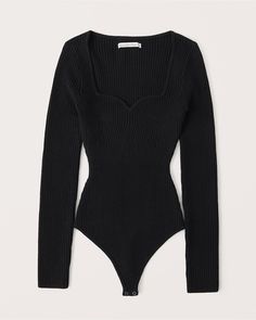 Ribbed Bodysuit, Kpop Outfits, Womens Bodysuit, Dream Clothes, Long Sleeve Bodysuit, American Apparel, Pretty Outfits, Abercrombie Fitch