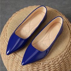 Super Cute And Stylish Ships In 5-10 Business Days Tags: #Shoes #Heels #Party #Newyears #Holiday #Sandals #Gold #Beautiful #Glitter Blue Pointed Toe Court Shoes For Spring, Casual Blue Heels For Office, Blue Low Heel Flats For Summer, Summer Blue Low Heel Flats, Blue Closed Toe Flats For Formal Occasions, Blue Casual Flats With Low Heel, Blue Low Heel Flats For Formal Occasions, Blue Pointed Toe Court Shoes For Office, Elegant Blue Flats For Summer