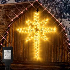 Illuminate your holidays with the 22" Bethlehem Star Lights! Featuring 90 LEDs, a sturdy design, and timer function, this outdoor Christmas decoration creates a magical winter ambiance for any celebration. The Holiday Aisle® | The Holiday Aisle® 22" Bethlehem Star Christmas Lights w / 90 LEDs - Outdoor Hanging Polaris Decoration | 1' 10" H X 1' 5" L X 1" D | Wayfair Hanging Star Light, Bethlehem Lights, Bethlehem Star, Star Christmas Lights, Christmas House Lights, Christ Centered Christmas, Lights Hanging, Red White Christmas, Christmas Tree Lights