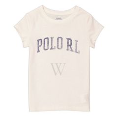 Polo Ralph Lauren Girls Tops. Fashion category: T-Shirts & Henleys. SKU: 311901123001. Color: Deckwash White. Polo Ralph Lauren Girls Deckwash White Graphic Cotton T-Shirt. Made from 100% cotton, this t-shirt features a crewneck, short sleeves, a straight hem, "Polo RL" printed on chest and a regular fit. Classic Summer Tops With Logo Print, Classic Summer Tops With Letter Print, Classic Summer Tops With Text Print, Classic Logo Print Tops For Spring, Casual White Cap Sleeve Tops, Classic Cotton Shirt With Letter Print, Summer Cotton Tops With Name Print, Cotton Top With Name Print For Summer, Summer Cotton Top With Name Print