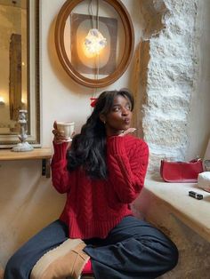 Black Women Christmas, Modest Fits, Women Christmas, Winter Fits, Feminine Aesthetic, Winter Aesthetic, Outfit Inspo Fall, Christmas Aesthetic