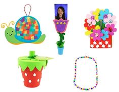 there are many different items that can be used to make crafts like flowers and hats