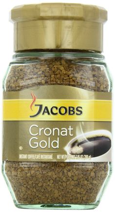 jar of jacobs croatt gold coffee beans