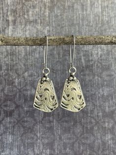 Earrings Long Silver, Wave Earrings, Boho Drop Earrings, Jewelry Rustic, Ocean Earrings, Long Silver Earrings, Rustic Earrings, Dangle Earrings Boho, Hippie Earrings