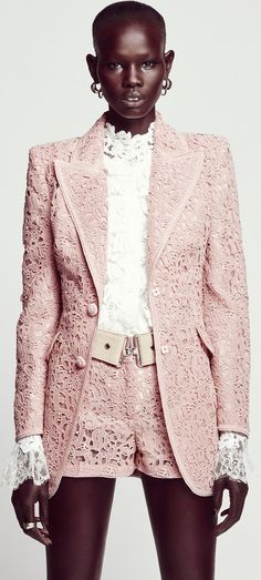 Lace Suit, Pink Suit, Ermanno Scervino, Moda Vintage, Mode Inspo, Eminem