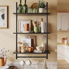 the kitchen is clean and ready to be used as a place for cooking or baking