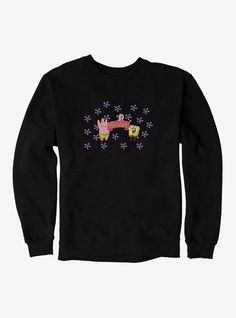 50% pre-shrunk cotton  50% polyester heavyweight fleeceWash cold; dry lowImportedListed in men's  unisex sizes Patrick And Spongebob, Spongebob Gary, Power Of Friendship, Spongebob Squarepants, Hot Topic, Crewneck Sweatshirt, Solid Colors, Hoodies Men, Crew Neck Sweatshirt